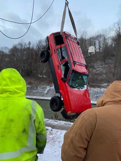Car pulled from river