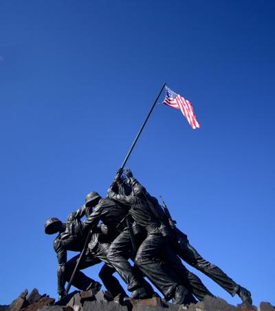 U.S. Marine Corps War Memorial (Iwo Jima Memorial) & Strank Family Members | Battle for Iwo Jima