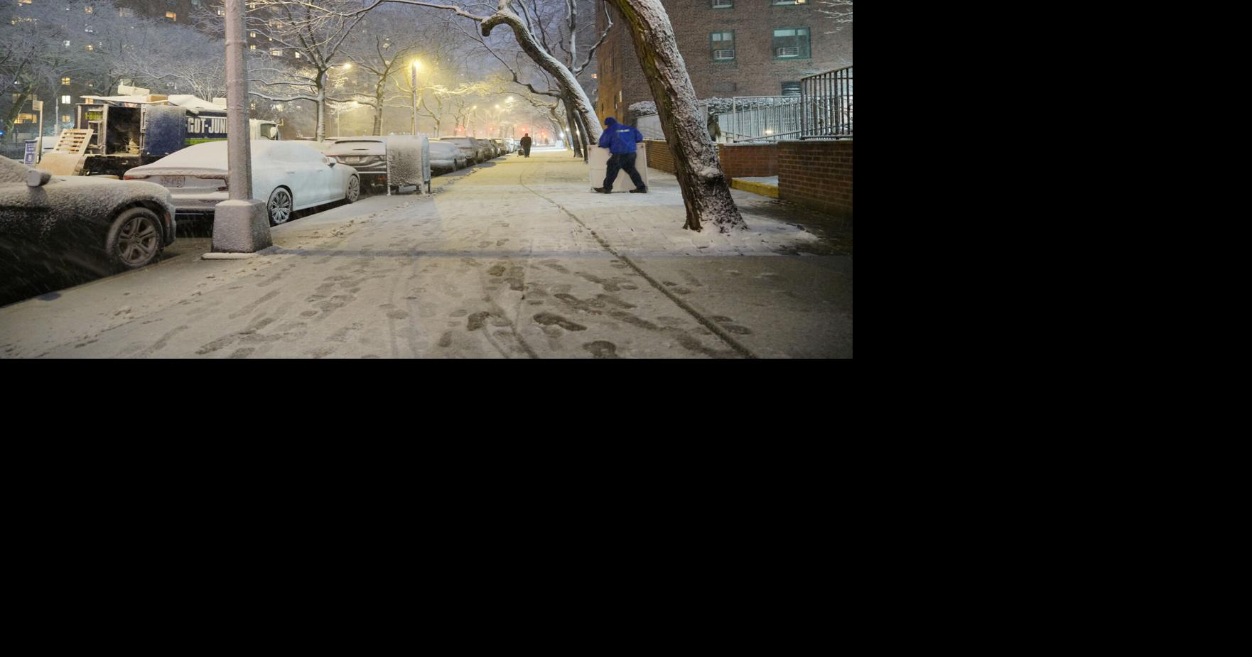 Snowfall intensifies in Northeast, with many stuck at home under blizzard warnings, travel bans