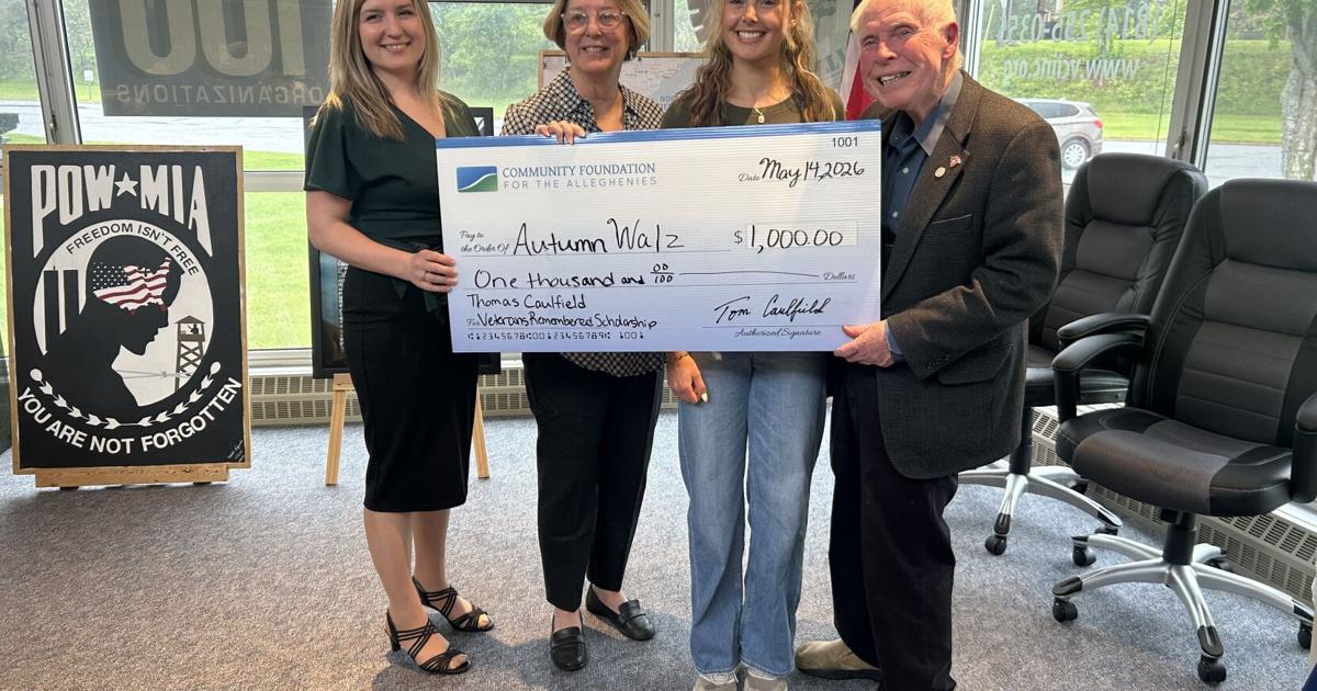 Windber Area senior receives annual veterans scholarship | Local News ...