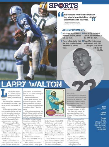 Sports Connections, Johnstown High grad Walton starred at Arizona State,  in NFL, Sports