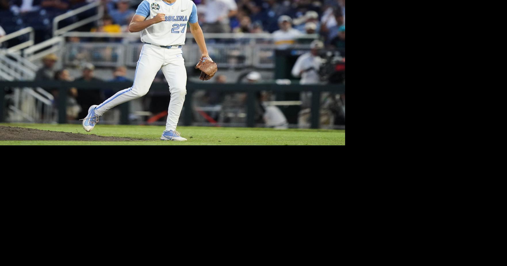 North Carolina gains inside track to Men's College World Series finals with 5-2 win over West Virginia
