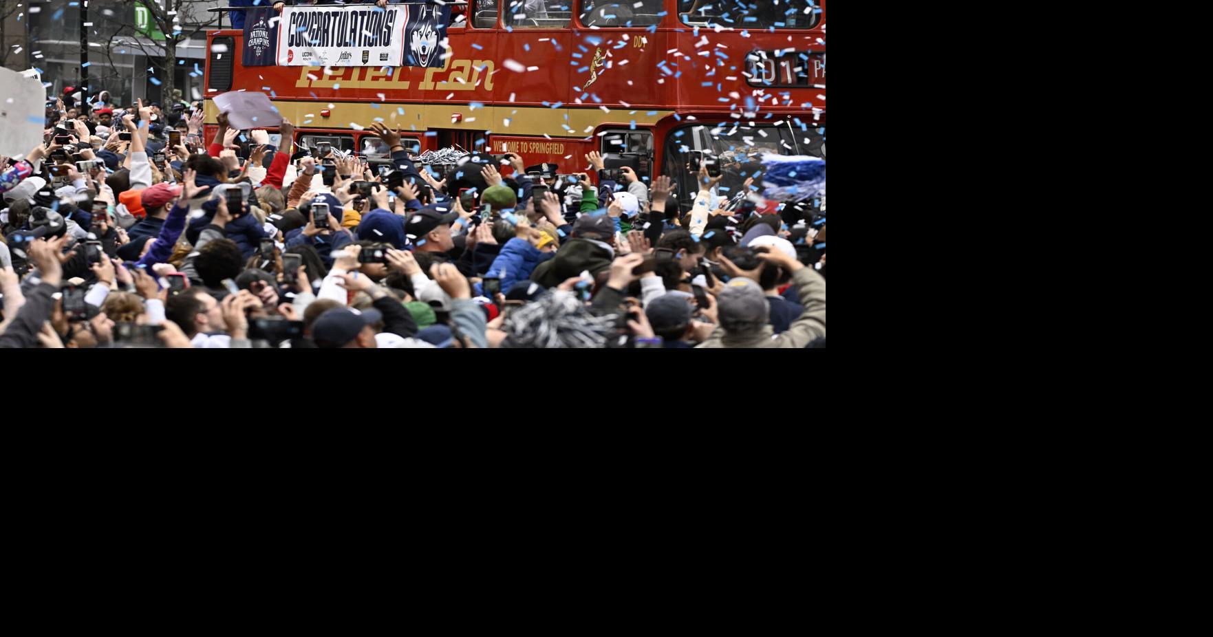 Connecticut women's basketball team celebrates a 'special day' with their fans with a championship parade