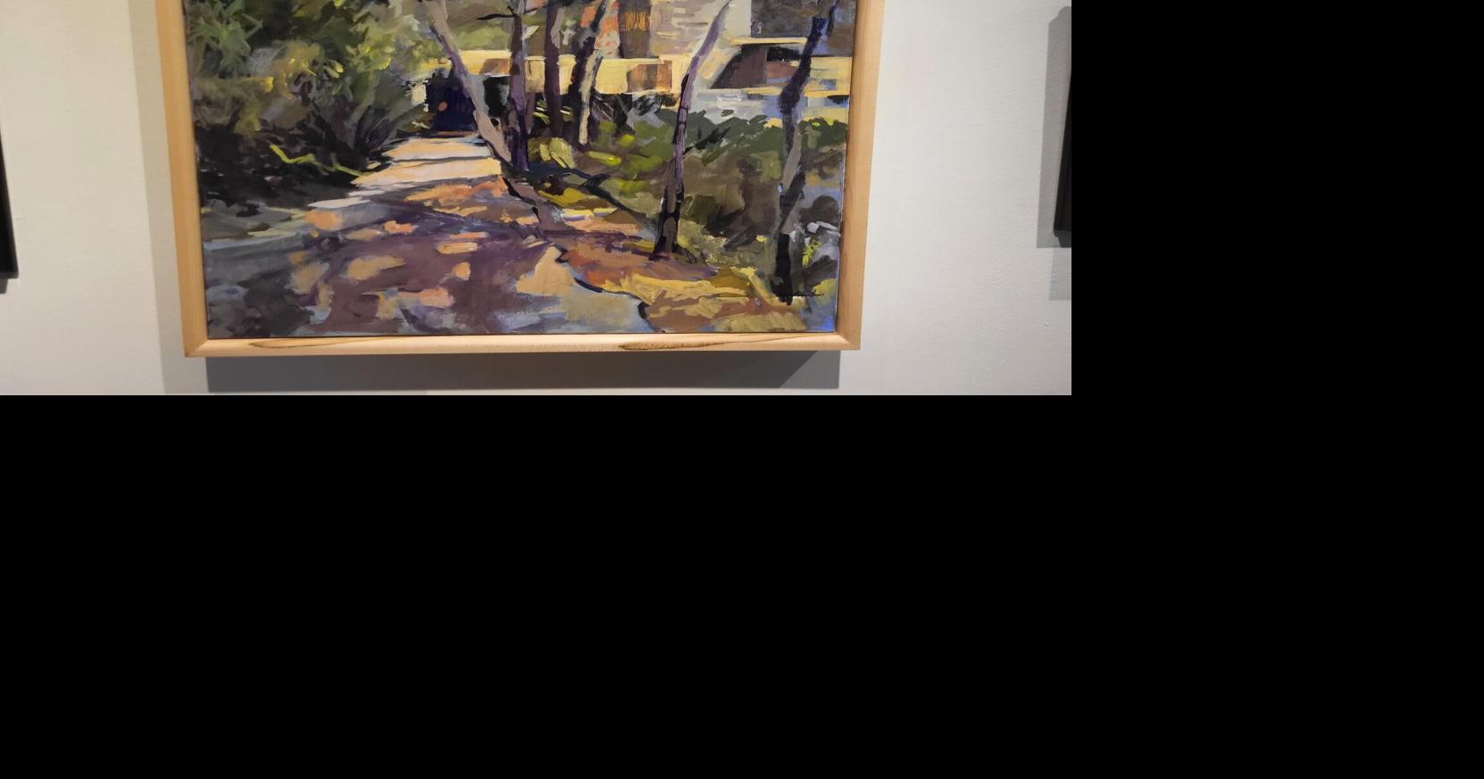 Art depicting Fallingwater on display at SAMA-Ligonier Valley