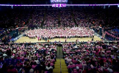 In The Pink Zone Psu Women S Basketball Game Celebratory Time