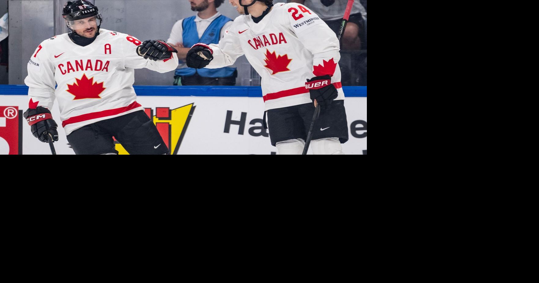Crosby, Canada score 4 in the final period to beat Slovakia at ice hockey worlds