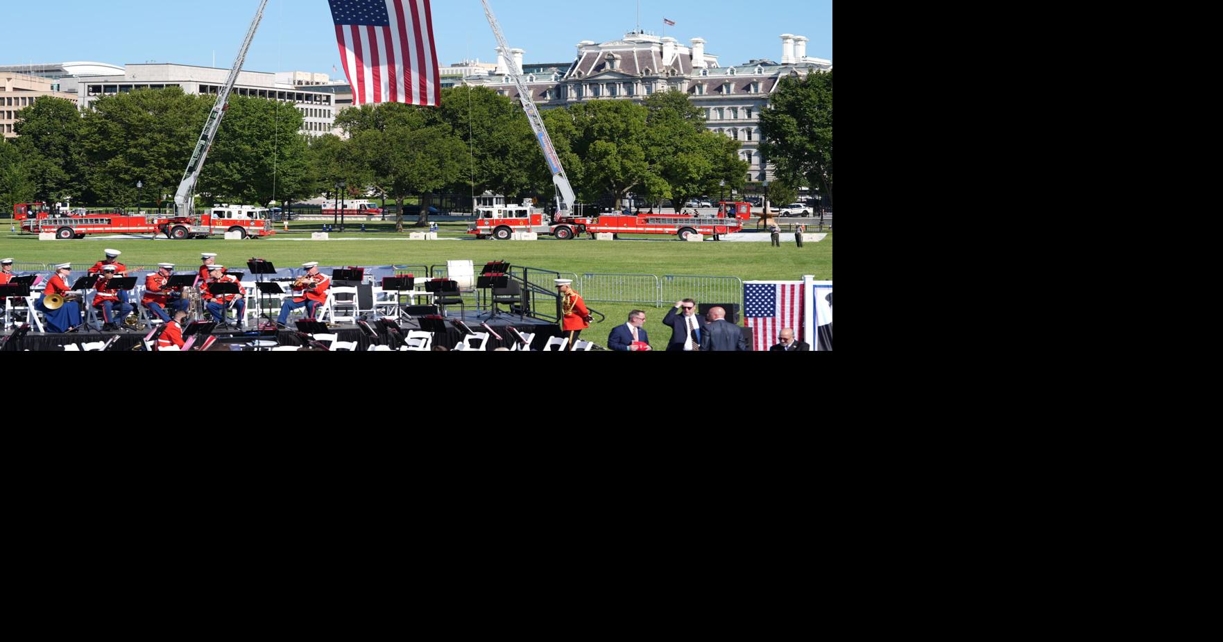 Trump honors 9/11 victims at the Ellipse, pledging to 'never forget'