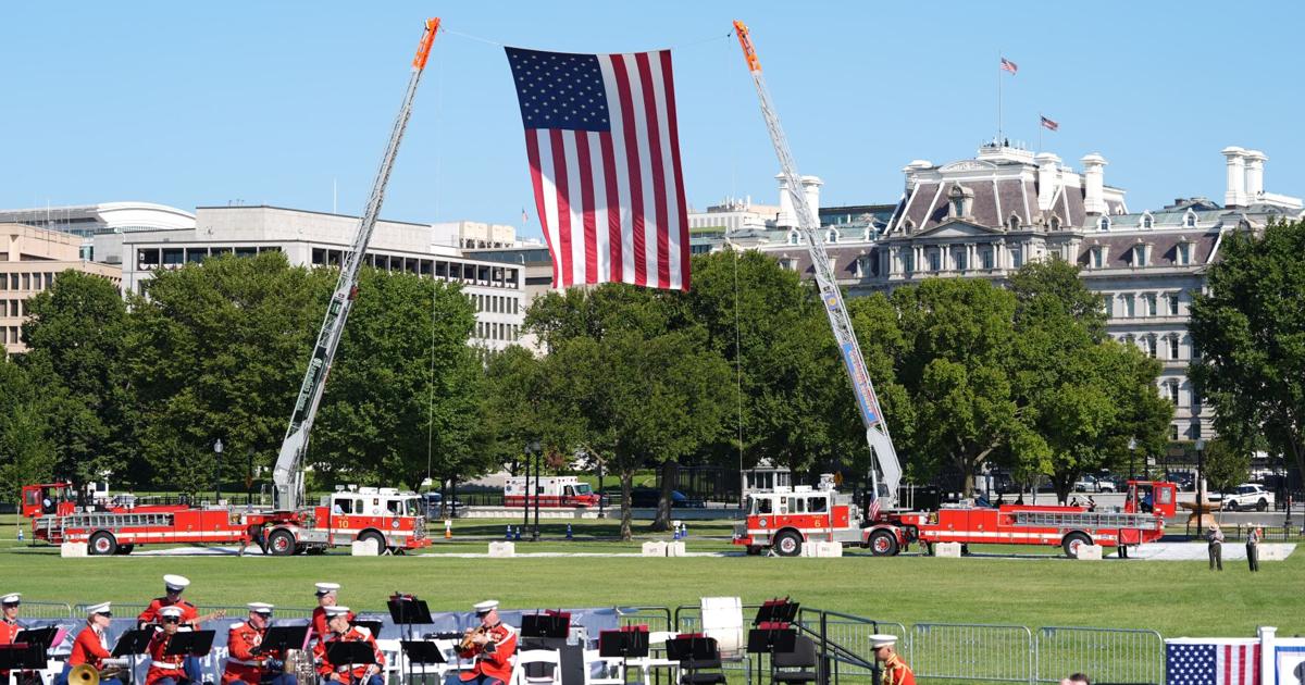 Trump honors 9/11 victims at the Ellipse, pledging to 'never forget'