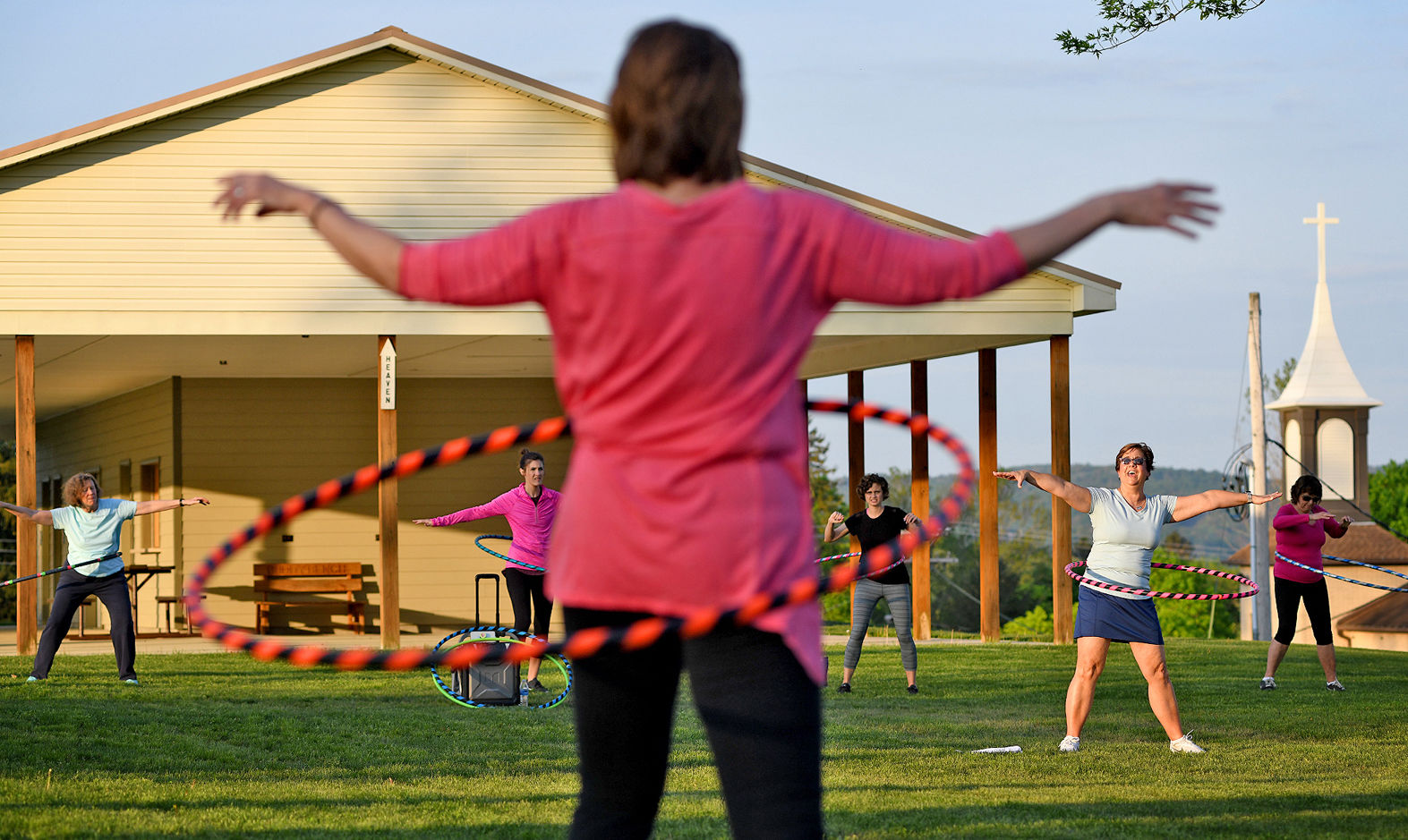 weighted hula hoop workout videos