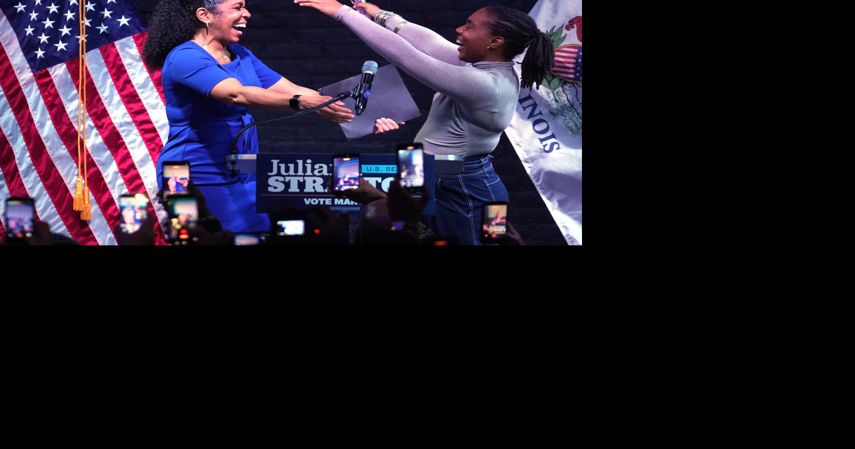 Illinois' lieutenant governor wins Democratic primary for U.S. Senate, will face former state GOP chair