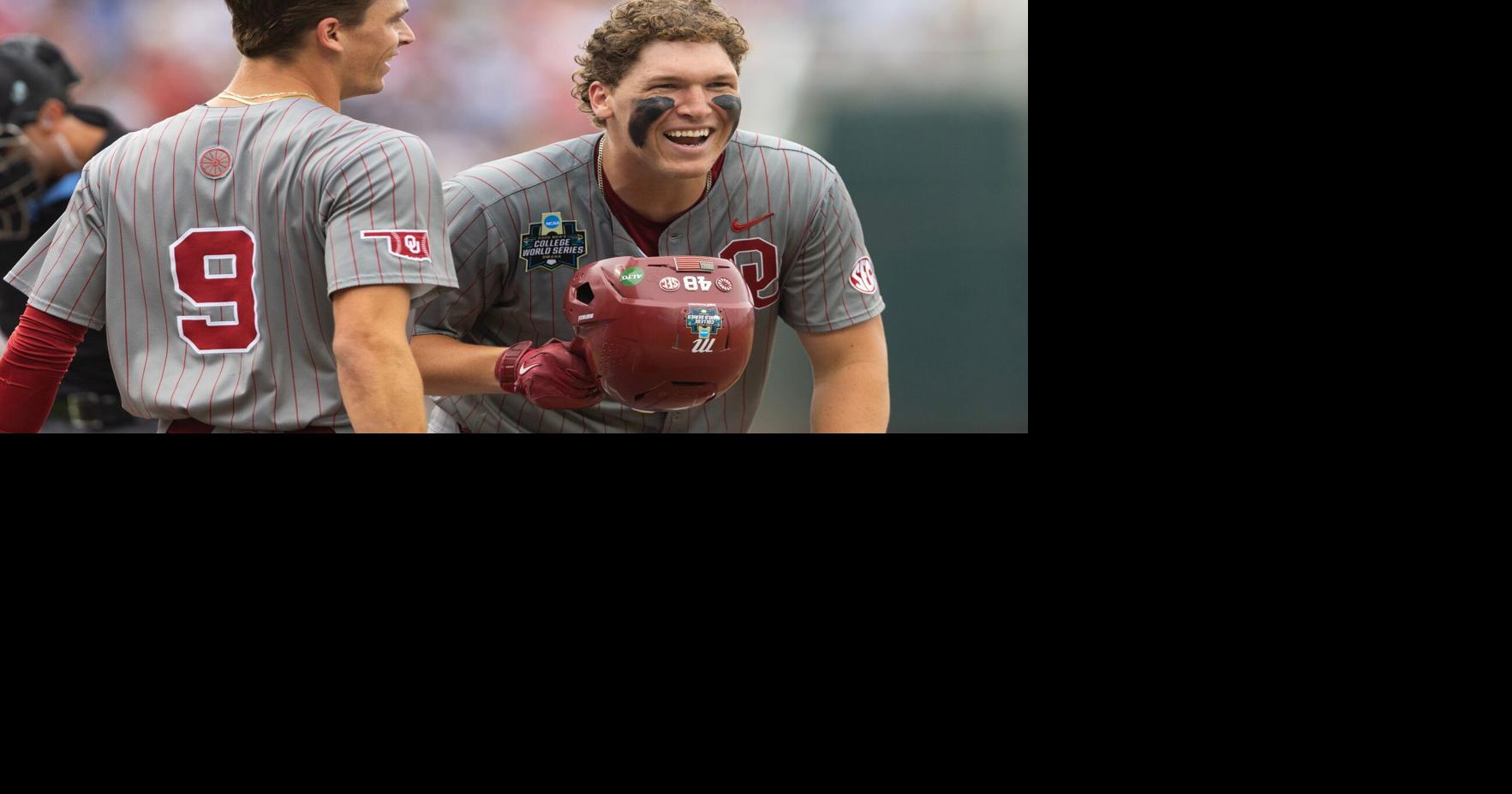 Oklahoma a win away from national title after roughing up North Carolina ace in Game 1 of MCWS finals