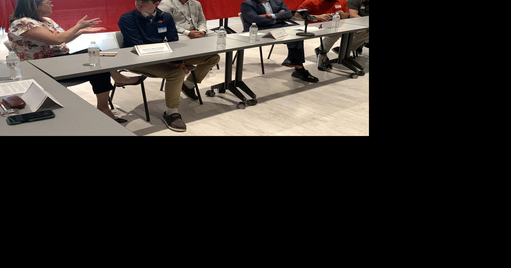 U.S. Sen. Dave McCormick visits Bishop McCort, hears about tax credits, programs