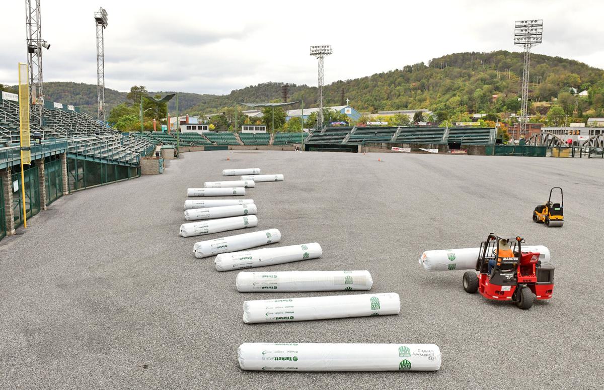Artificial Turf Arrives | Sargent's Stadium at the Point