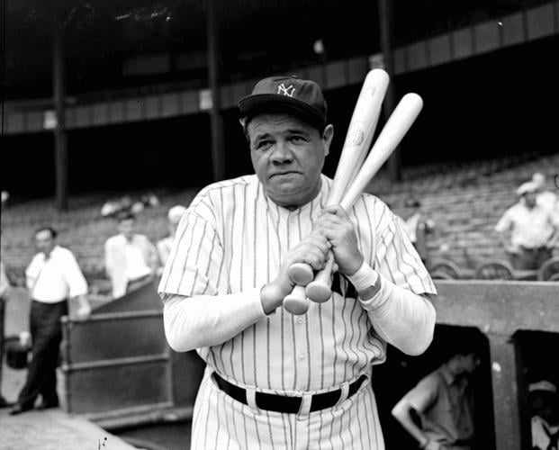 Babe Ruth Batting For Ny Yankees by Topical Press Agency