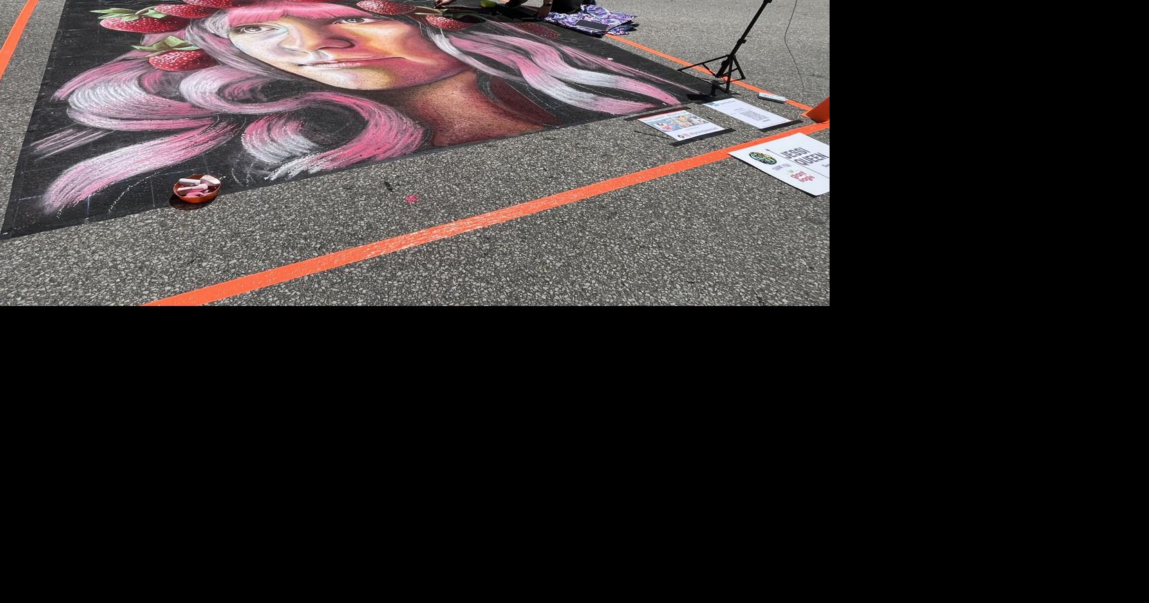 Chalk the Block colors Uptown Somerset streets News