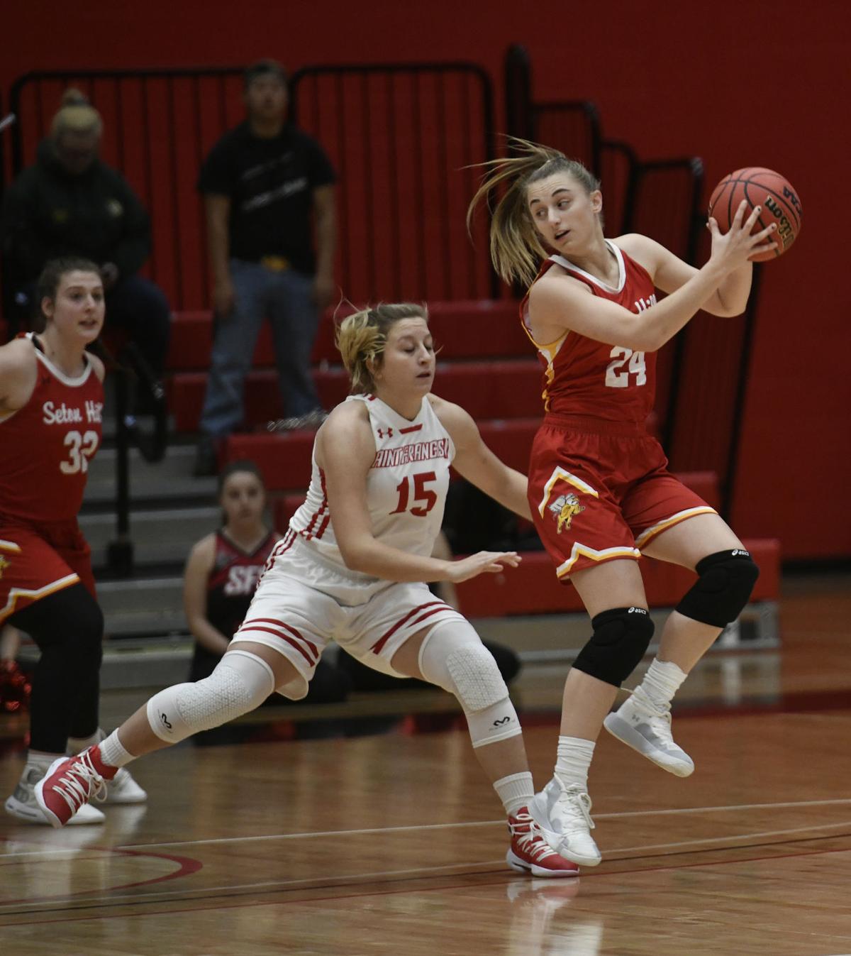 Rivals Cecere Thomas Battle In Seton Hill St Francis Exhibition