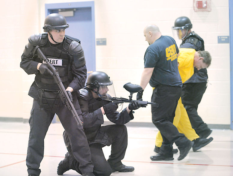 From stun guns to K9 takedowns, team shows how to handle prison