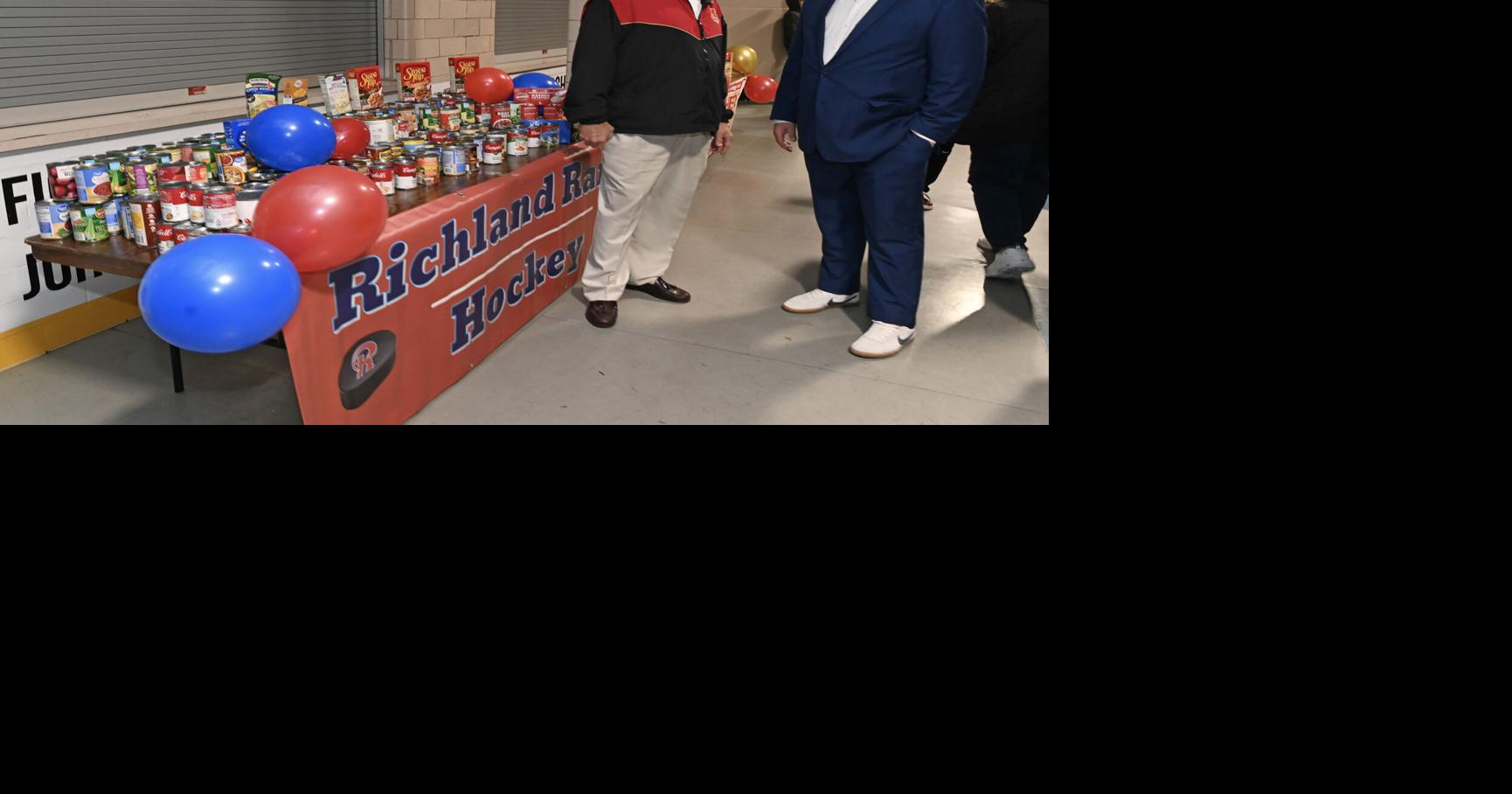 Bishop McCort, Richland hockey players hope to 'Fill the Net' with food items