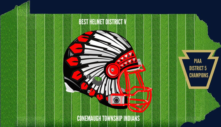 indians football helmet