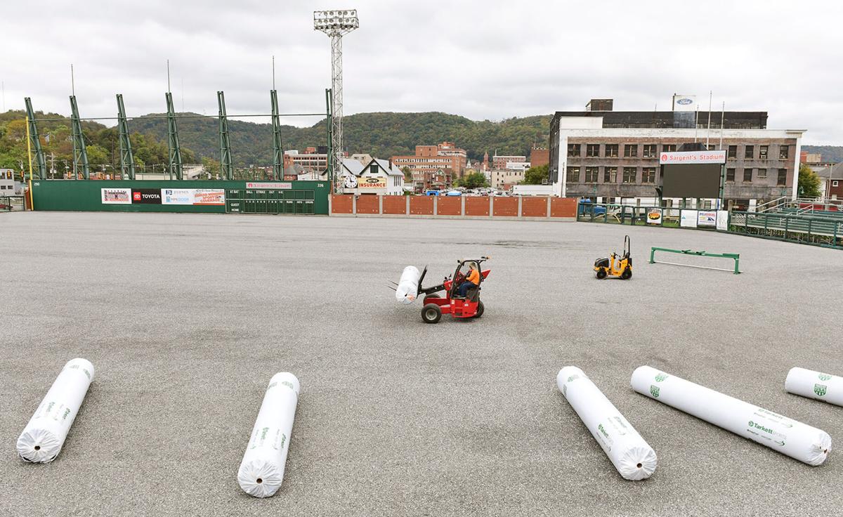 Artificial Turf Arrives | Sargent's Stadium at the Point