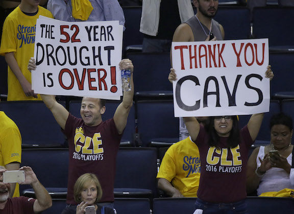 Cavs' title ends 52 years of Cleveland sports agony