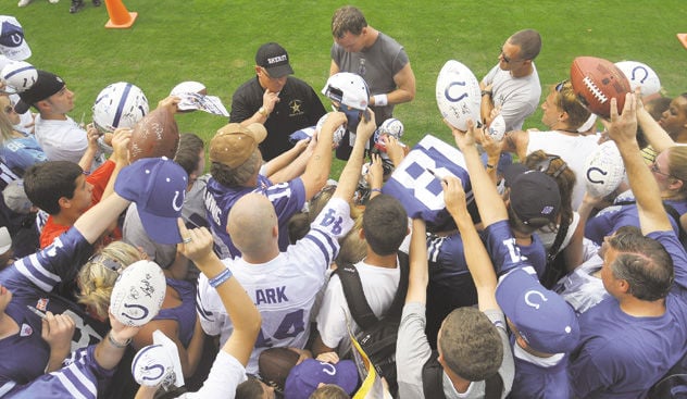 See photos from Indianapolis Colts training camp Monday