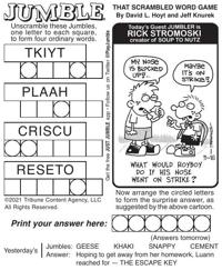 Comics, Puzzles: Tuesday, Nov. 16, 2021 | Features | tribstar.com