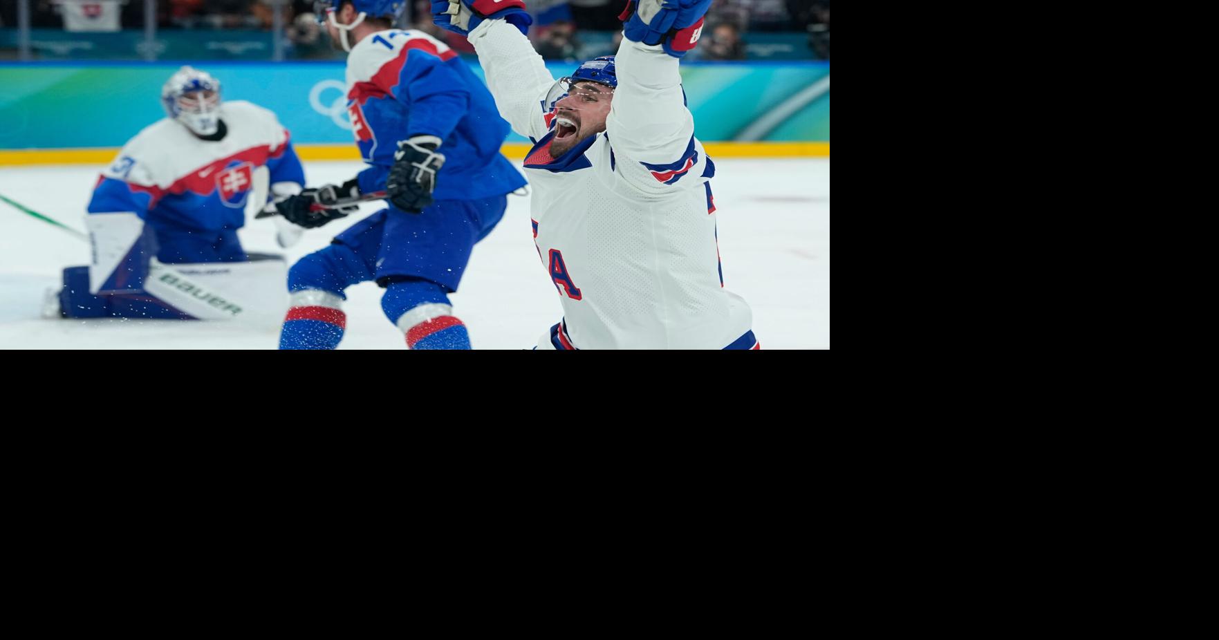 U.S. sets up gold-medal game against Canada at Olympics by cruising past Slovakia