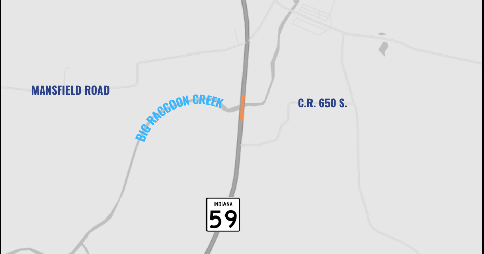 Flagging operations to impact Indiana 59 near Mansfield