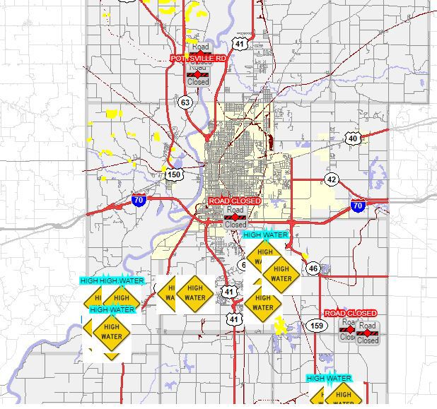 Wthgis Sullivan County Indiana Flooding Results In Road Closures, Warnings | News | Tribstar.com