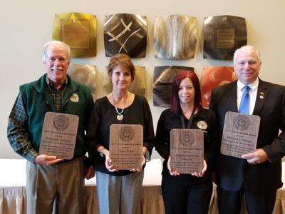 warden correctional facility tribstar rockville receives award idoc douglas stout pendleton julie honorees angela burrows communications garrison rcf pictured officer