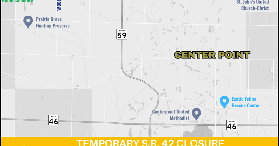 INDOT announces brief closure of Indiana 42 near Center Point | Local ...