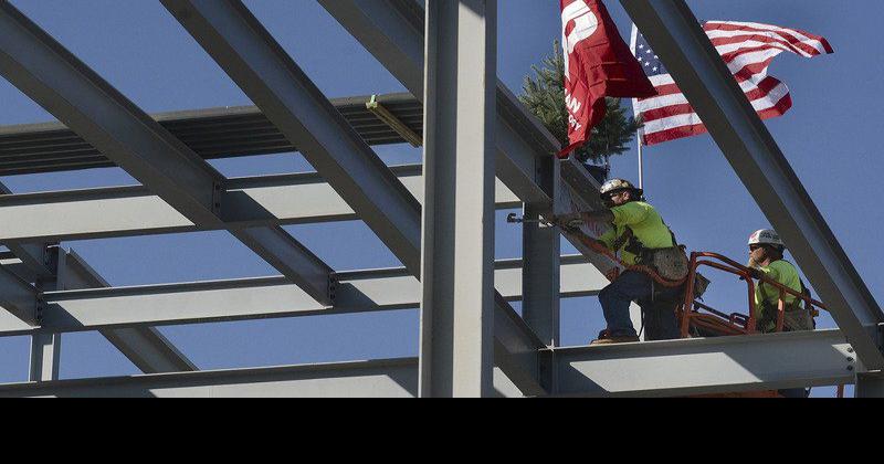 Topping Out: RHIT marks milestone as it erects new academic building