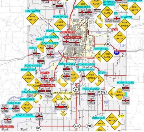 Heavy rains, flash floods mess with Wabash Valley roads | Local News ...