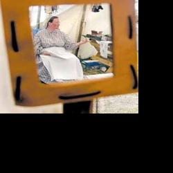 SWAP MEET: Salle Goodwin explains her craft Sunday afternon during ...