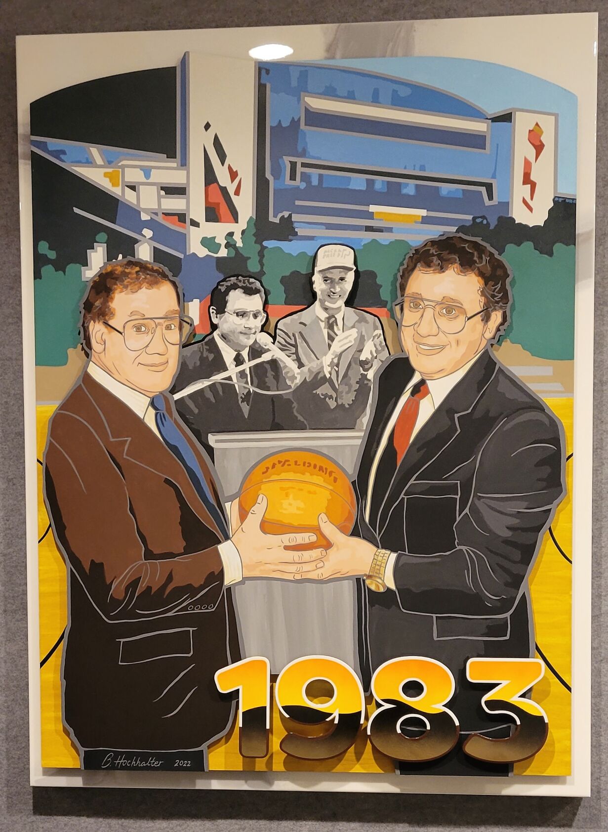 Mural of Slick Leonards rescue of Pacers has hometown touch News Columns tribstar picture