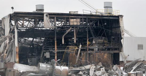 Former paper mill burns for second time in recent months | Local News ...