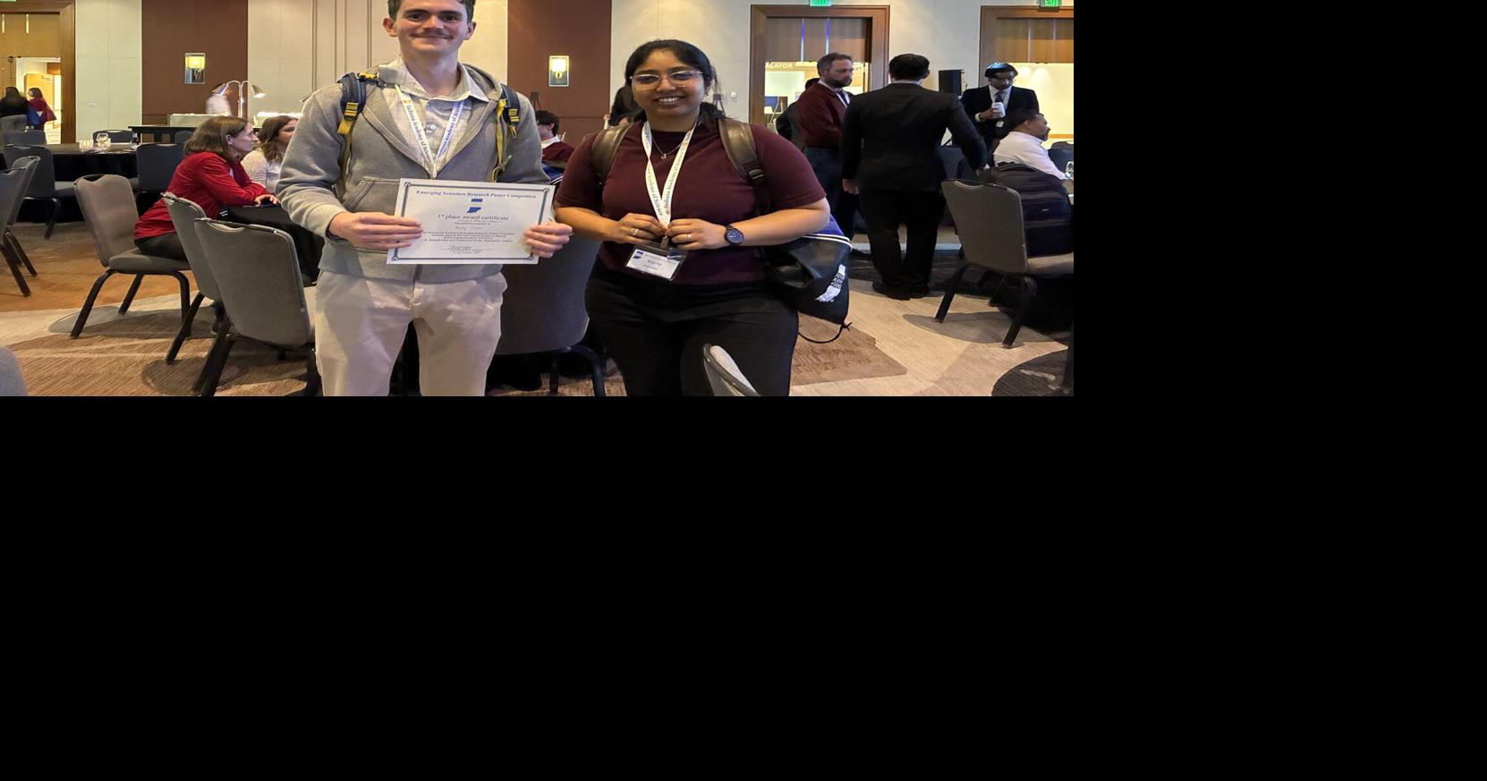 ISU students honored for work at Indiana Academy of Science meeting