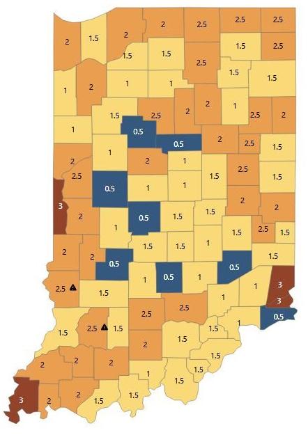 Higher Risk Locations For Covid 19 Spread Double In Indiana Indiana News Tribstar Com Higher Risk Locations For Covid 19 Spread Double In Indiana Indiana News Tribstar Com