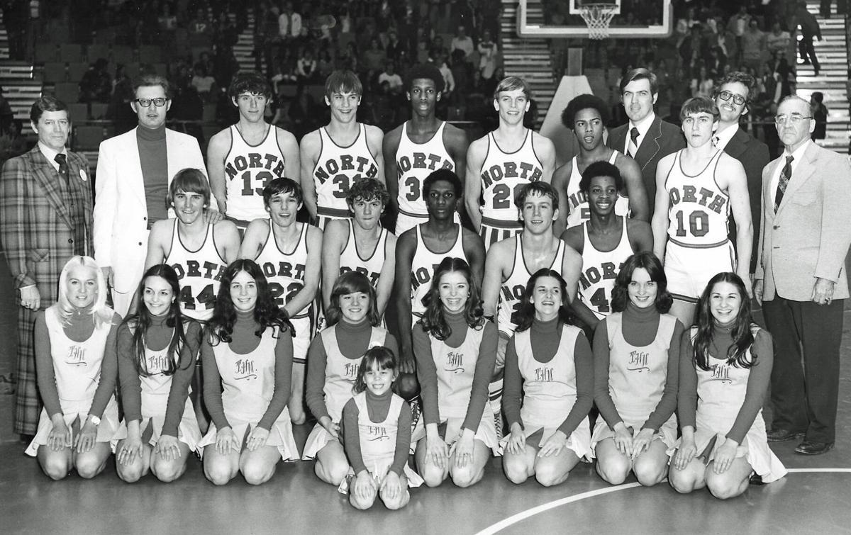TH North boys basketball, regional champs, 1975