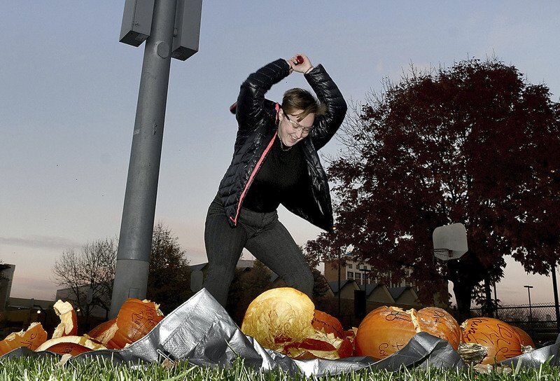 Smashing pumpkins Students community members find exercise an