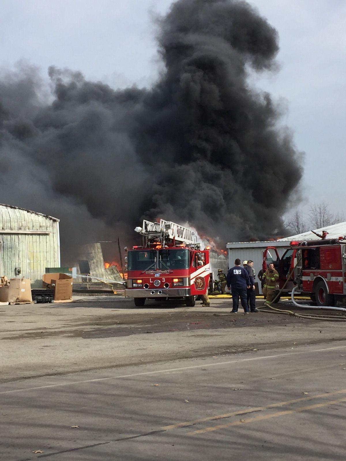 Update Large structure fire blazing in Marshall, Indiana News
