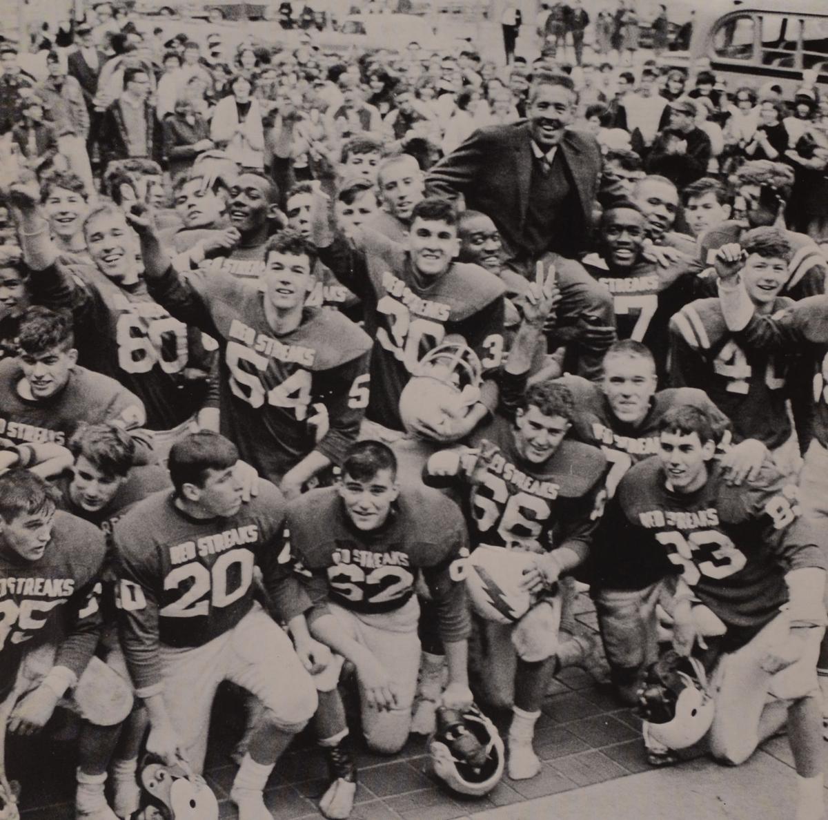 TH Wiley football celebration, 1965