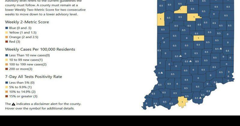 Indiana dropping county COVID-19 risk map from website | Indiana News