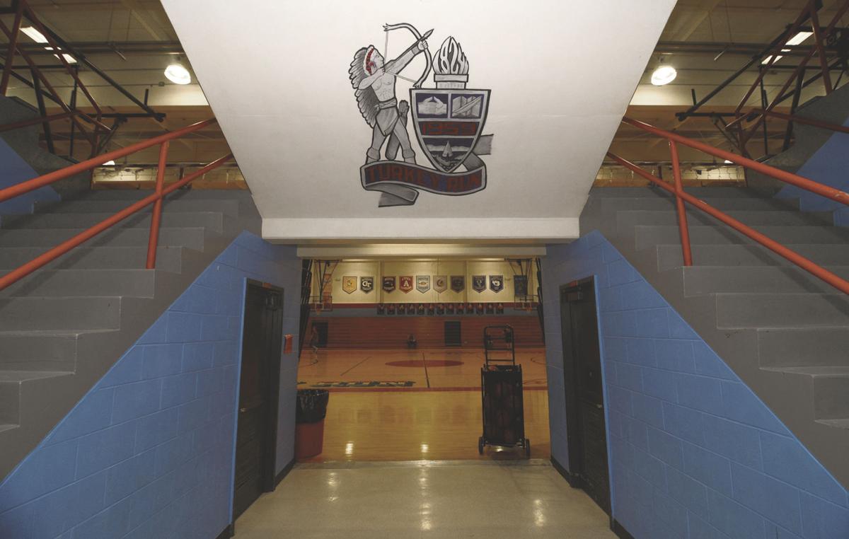Mark Time to say goodbye to Turkey Run High School gym mural