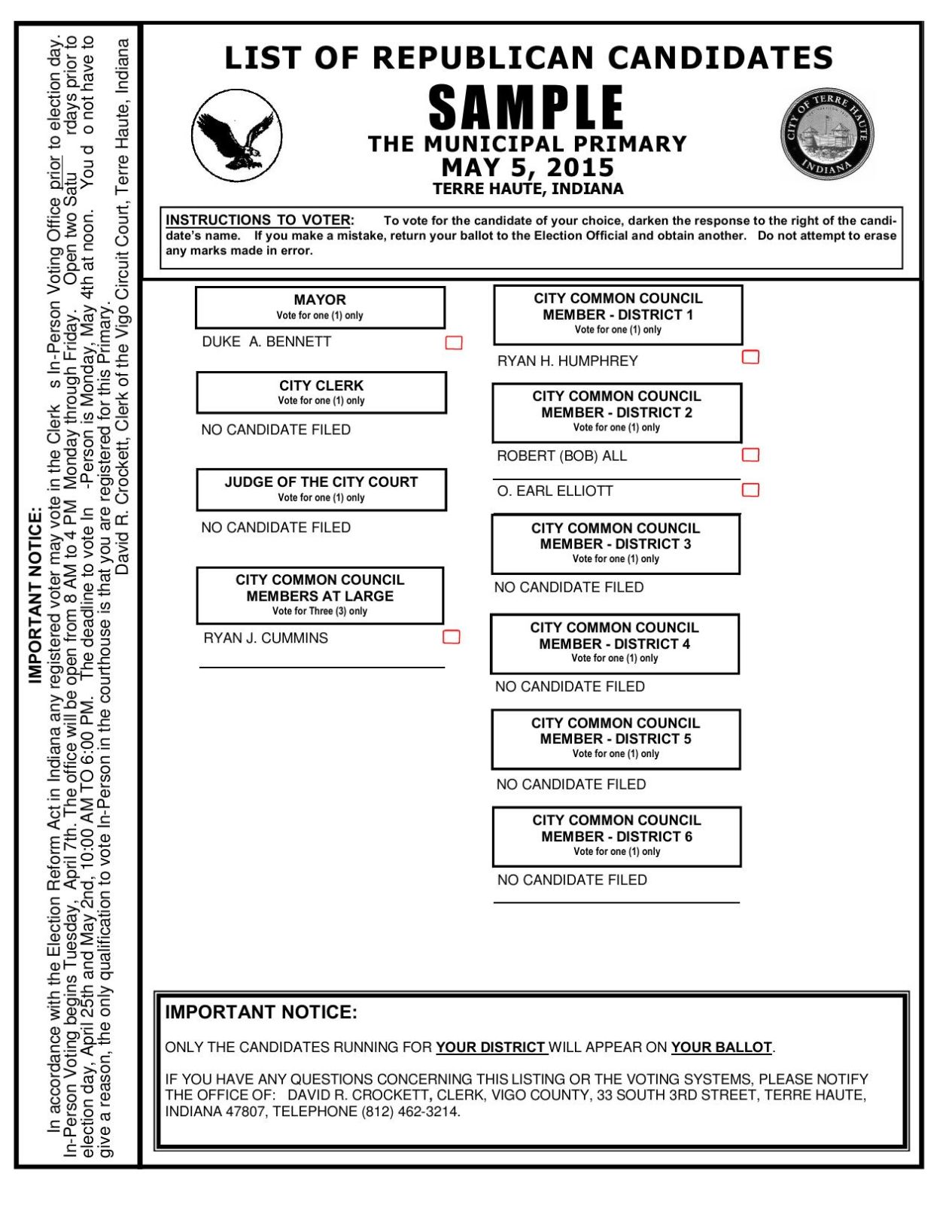 Republican Sample Ballot 2015 Primary.pdf | | Tribstar.com