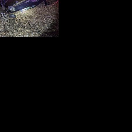 Car overturns in ditch after driver swerves to miss deer | Local News ...