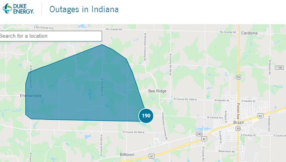 Power Outage Affecting Eastern Vigo Western Clay Counties News