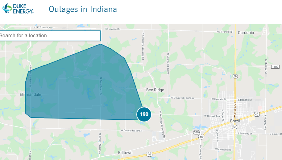 Power Outage Affecting Eastern Vigo Western Clay Counties News Tribstar Com