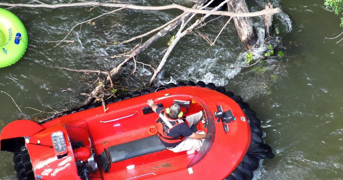 Emergency responders provide water rescue on Sugar Creek in Parke County